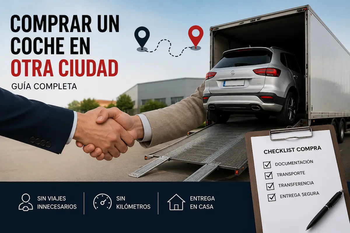 Comprar un coche en otra ciudad y transportarlo a domicilio