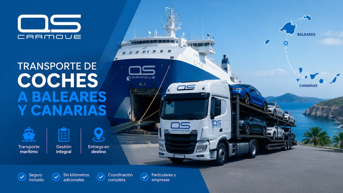 Transporte marítimo de coche a Baleares o Canarias